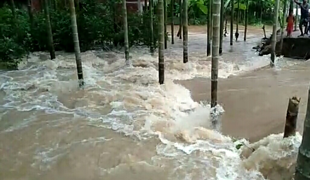 borpani river flood affected in kampur