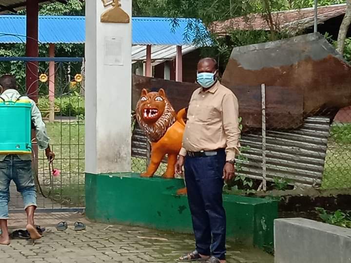 bjp_workers taking part in mass awareness program on covid