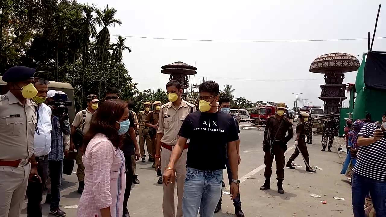 minister-piyush-hazarika-visited-quaraintine-center-in-dhubri