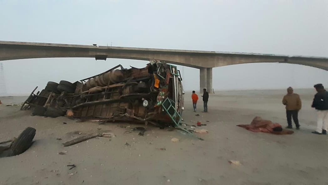 Accident at Kaliabhomora Bridge