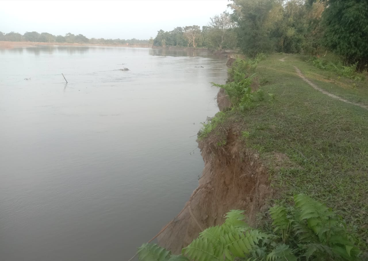 মৰাণত বুঢ়ীদিহিং নদীৰ ভয়াৱহ খহনীয়া