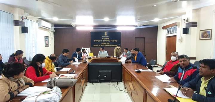 minister rameswar teli meets for discussion in dibrugarh