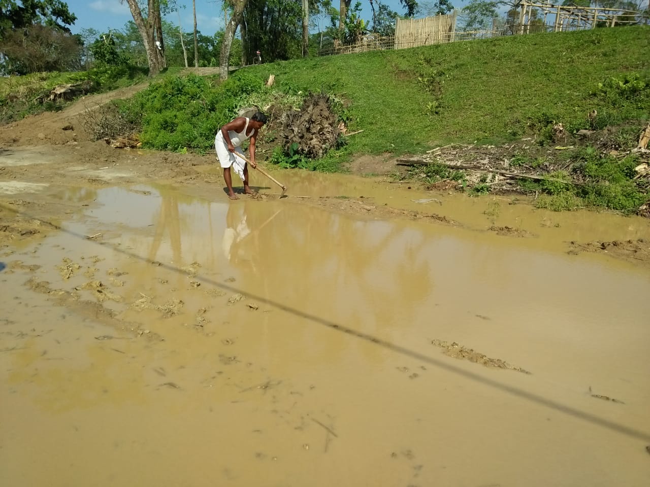 Poor Road Condition In Moran