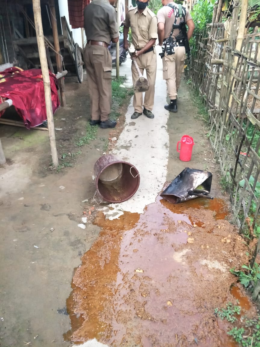 Illegal liqueur Seized By Police At Moran, Dibrugarh District