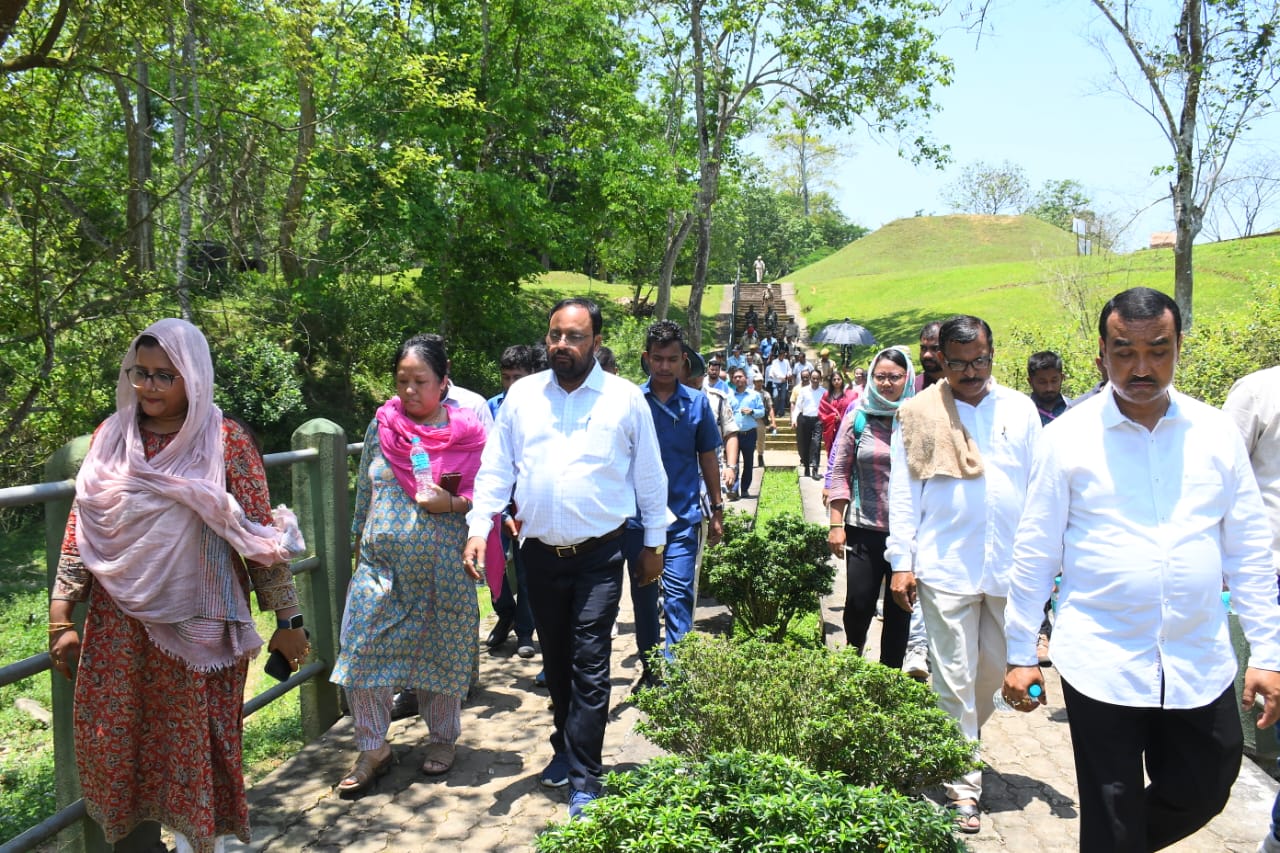 Keshab Mahanta visits Charaideo Maidam