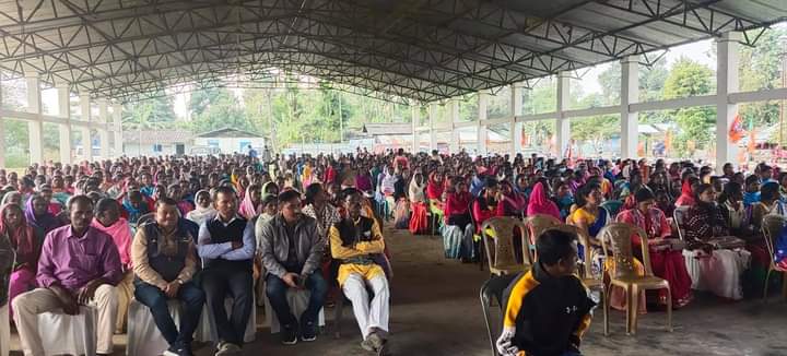 tea marcha meeting at Sepon tea estate