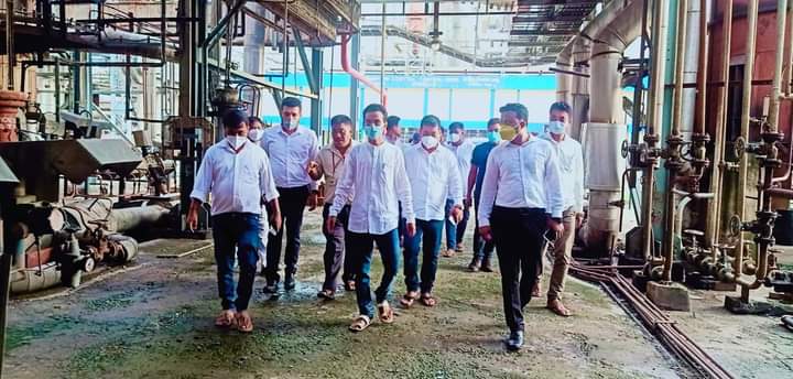 Central leader of AASU visited Brahmaputra valley fertilizer corporation limited in Namrup