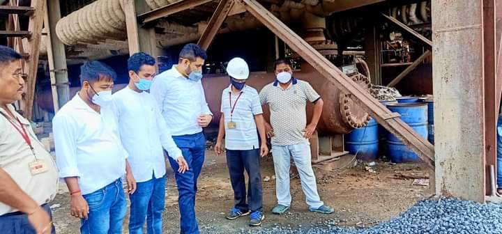 Central leader of AASU visited Brahmaputra valley fertilizer corporation limited in Namrup