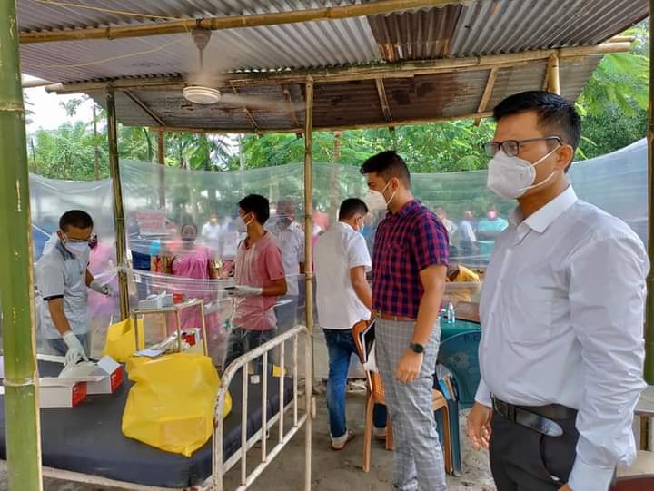 Circle officers of Dibrugarh district visited covid care centres