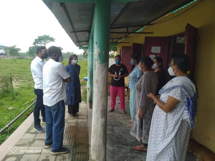 Circle officers of Dibrugarh district visited covid care centres