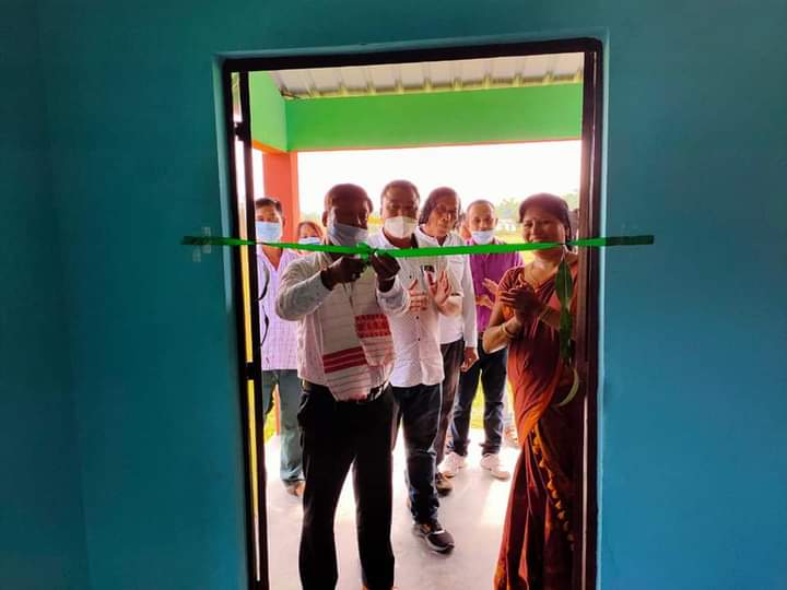 Moran_MLA Chakradhar Gogoi inagurated Classrooms of Moran commerce college