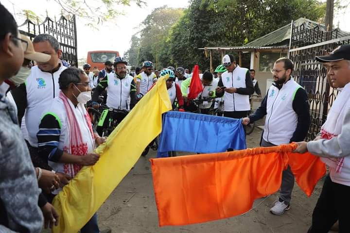 ডিব্ৰুগড়ত সজাগতামূলক চাইকেল ৰেলী