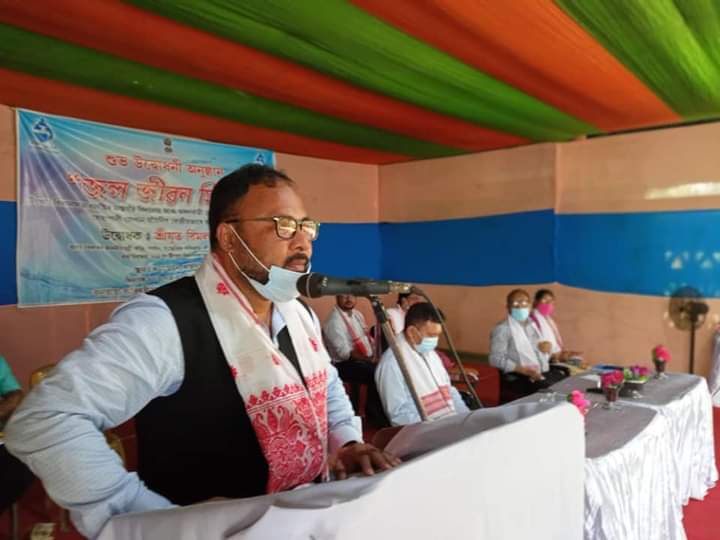 minister bimal borah inaugurated drinking water scheme at dibrugarh