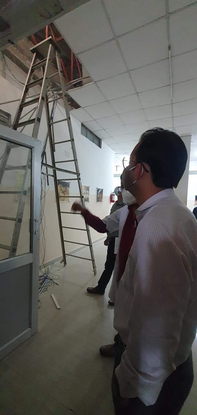 Deputy commissioner of Dibrugarh visited AMCH to know details about fire incident