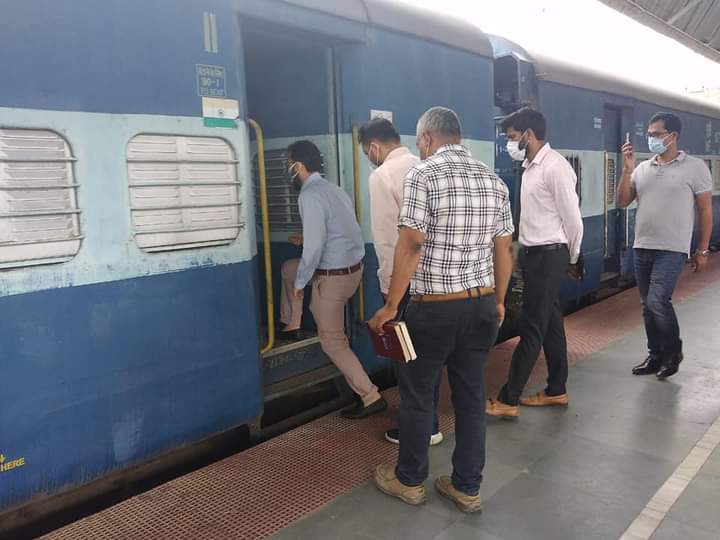 Covid isolation centre set up in Dibrugarh Railway station