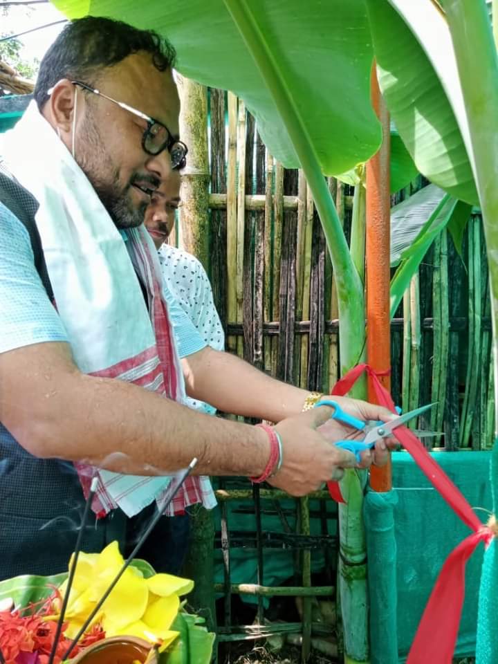 Minister Bimal Borah Inaugurated a biofloc at Dibrugarh