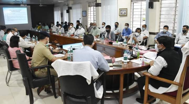 Minister Atul Borah attend an important meeting with Deputy commissioner of Dibrugarh