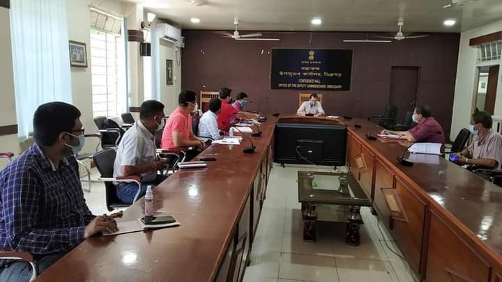 Deputy commissioner of Dibrugarh attend an important meeting about Cancer Hospital