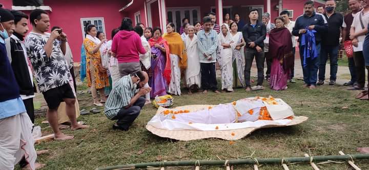 পঞ্চভূতত বিলীন জ্যেষ্ঠ সাংবাদিক পূৰ্বজ্যোতি চুতীয়াৰ নশ্বৰ দেহ