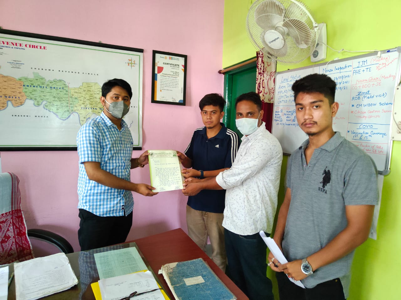 Memorandum to Circle officer for developing the system of IWTD