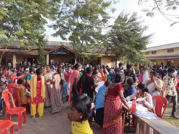 Screening test for physically handicapped is end at Tipling ghat high school