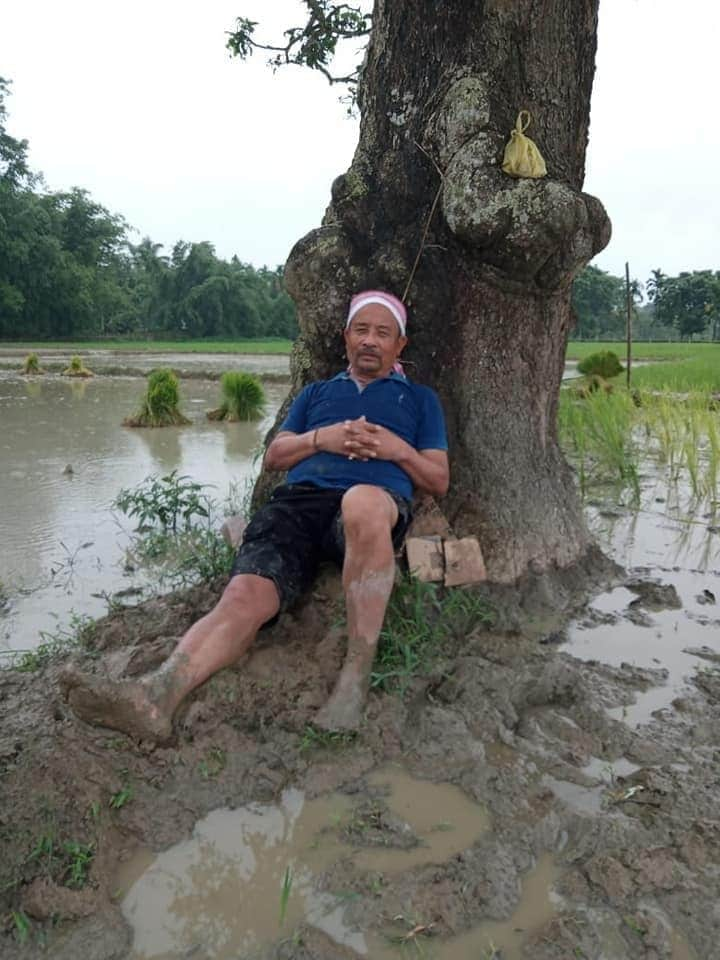 খেতি কৰি ক্ষন্তেক জিৰণি বিধায়কৰ