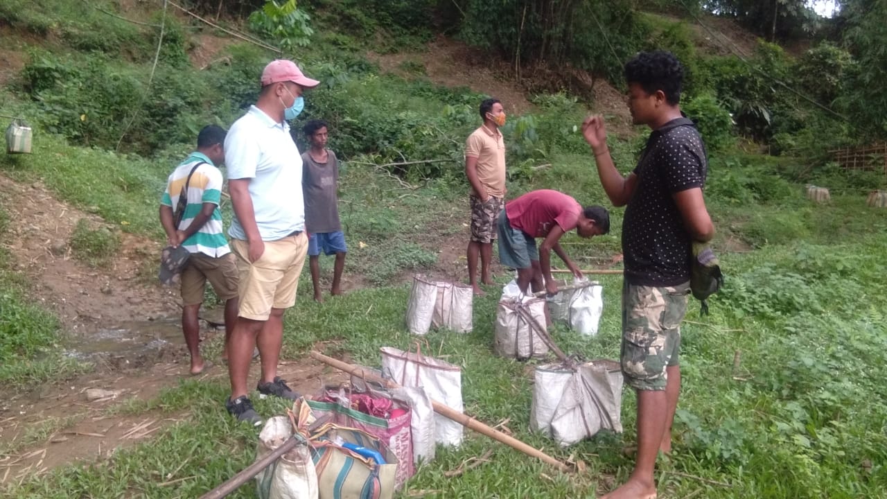 Namsang public seized 210 litters of illicit liquor