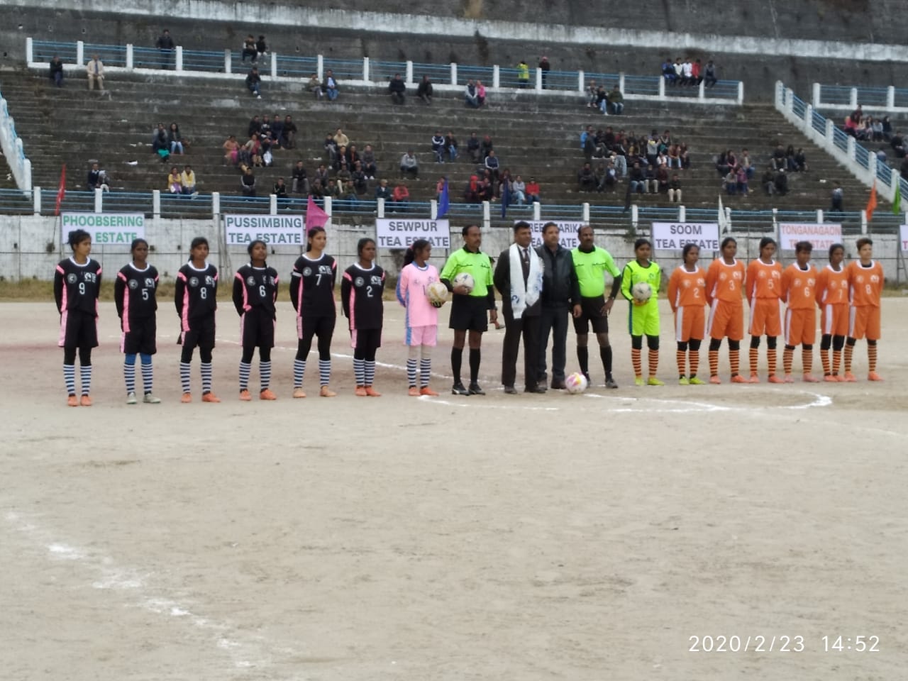 Darjiling Women state level football competition : Runners up Kakoapathar Tangana women football team