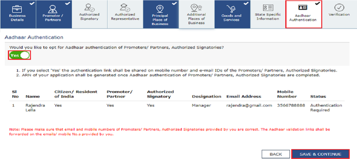 How to avail Aadhaar based GST registration.