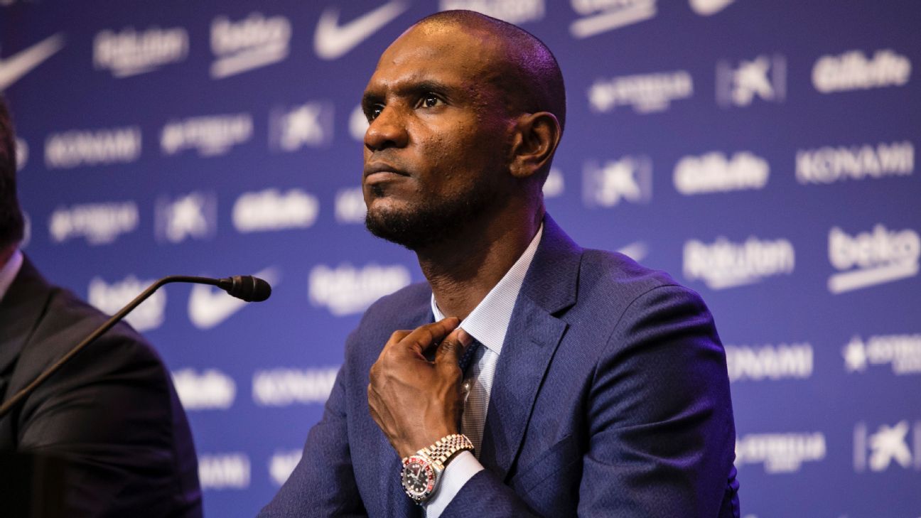 Barcelona announces termination of sporting director Eric Abidal's contract