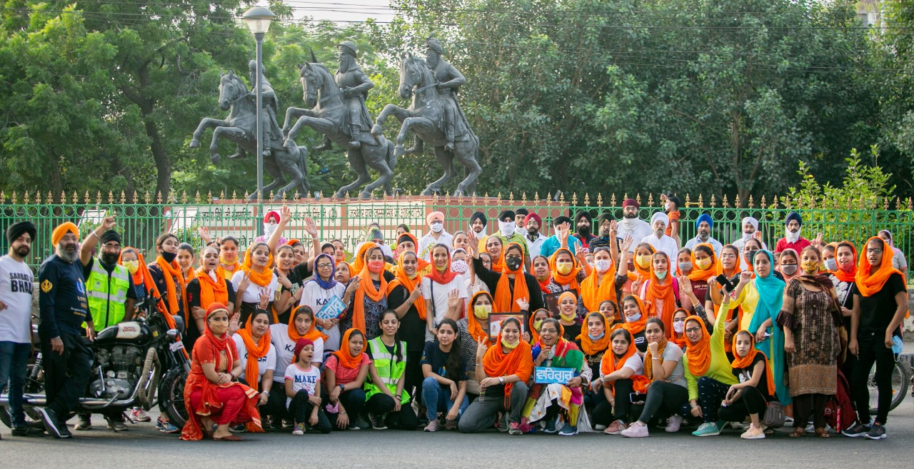 Bicycle rally on the occasion of Daughter's Day in Delhi