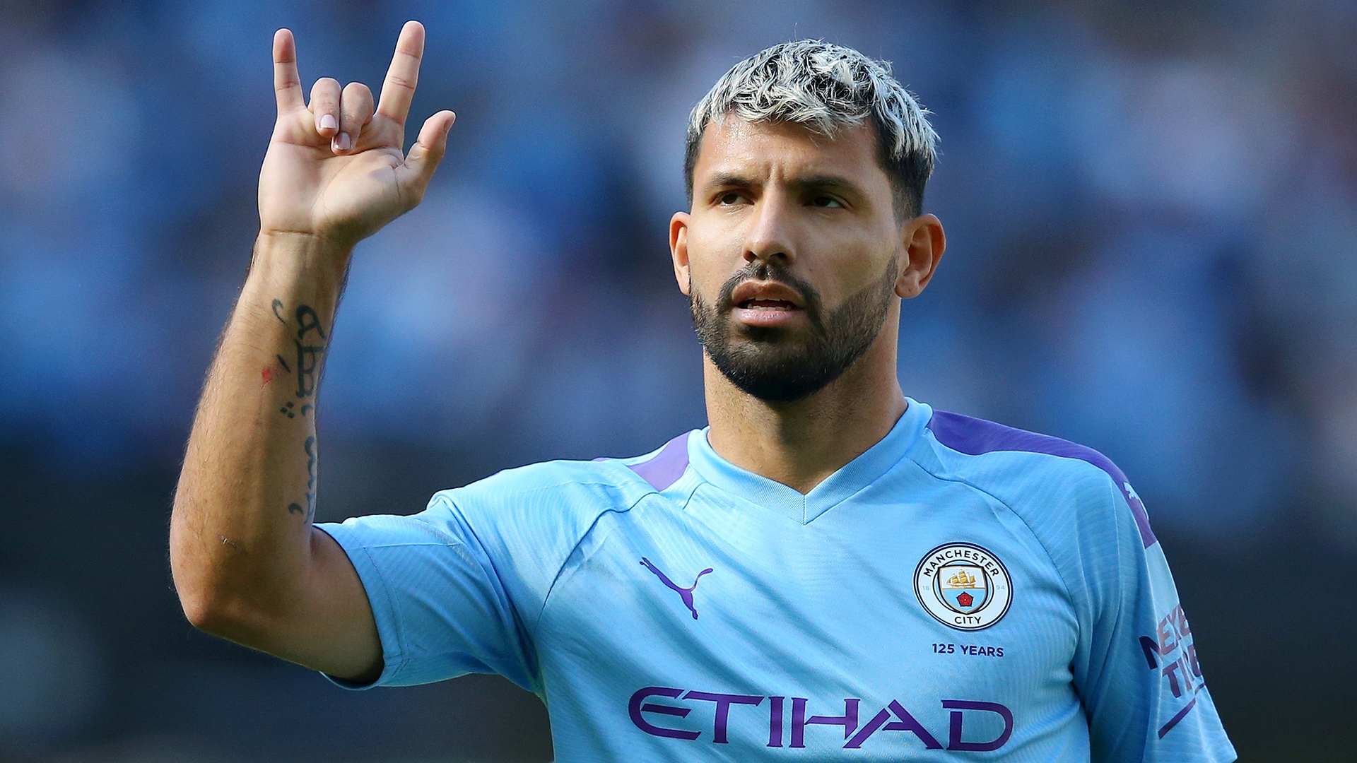 Sergio Aguero suffered thigh injury.