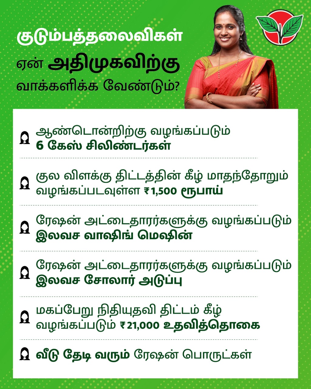 DMK and AIADMK used same lady's image for their AD campaign spurred controversy