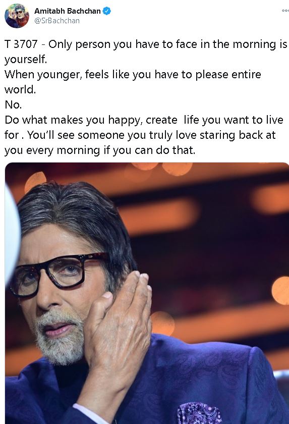 amitabh bachchan self love