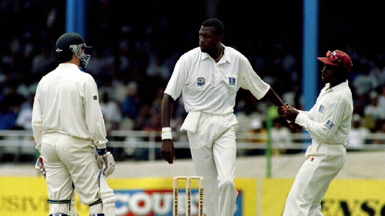 Curtly Ambrose and Steve Waugh got involved in an ugly battle during this series.