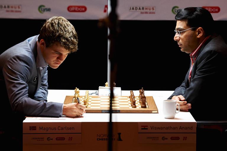 magnus carlsen and Viswanathan Anand