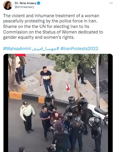 Violence against women by Iranian police