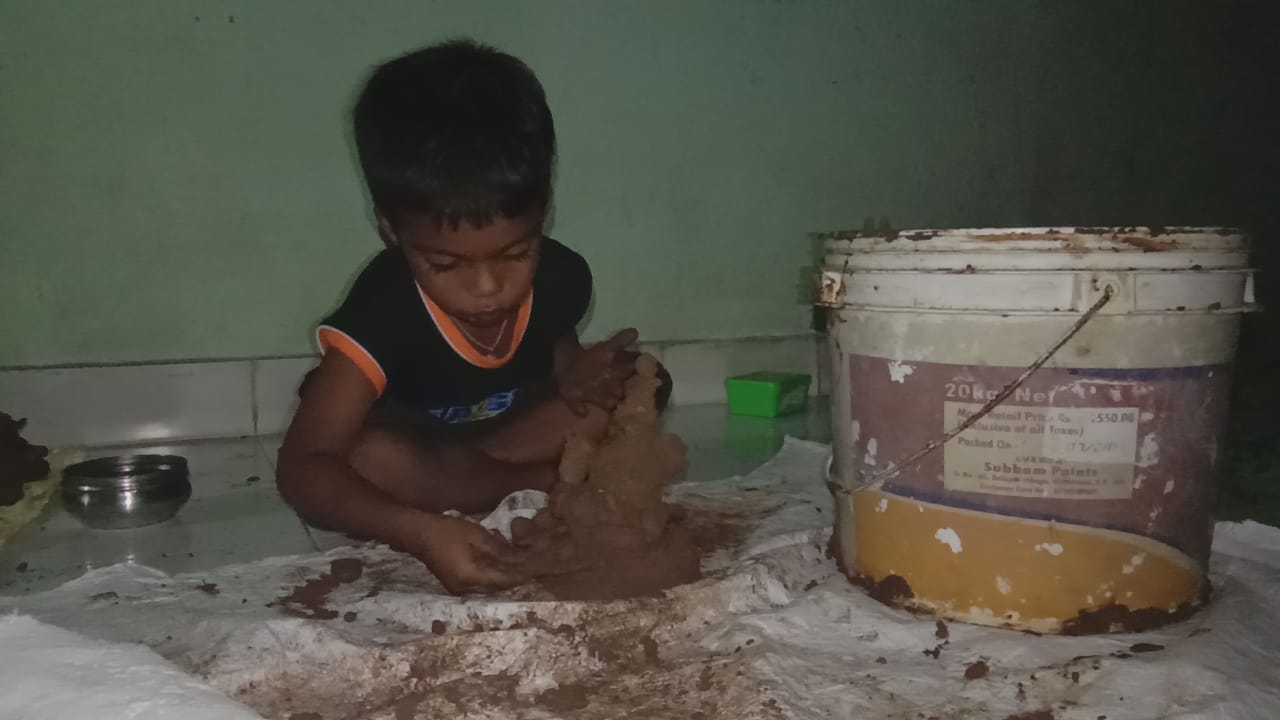 clay ganesh idols distribution in the state of andhrapradesh some districts