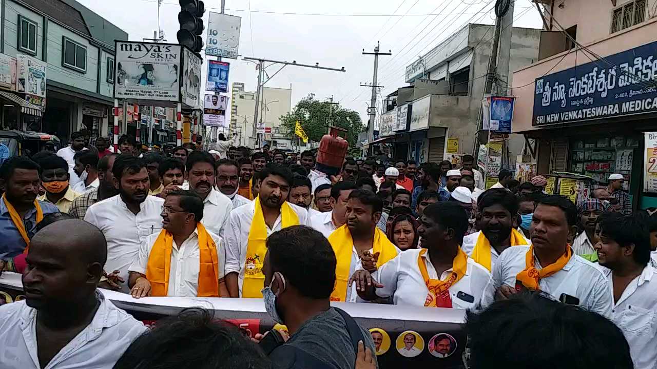 TDP protest