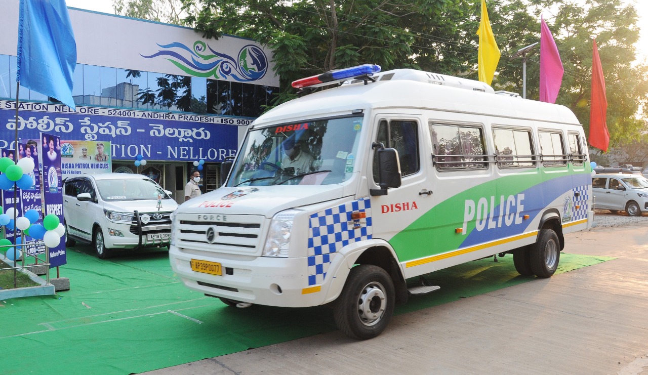 nelore sp bhasker bhushan started disha vehicles