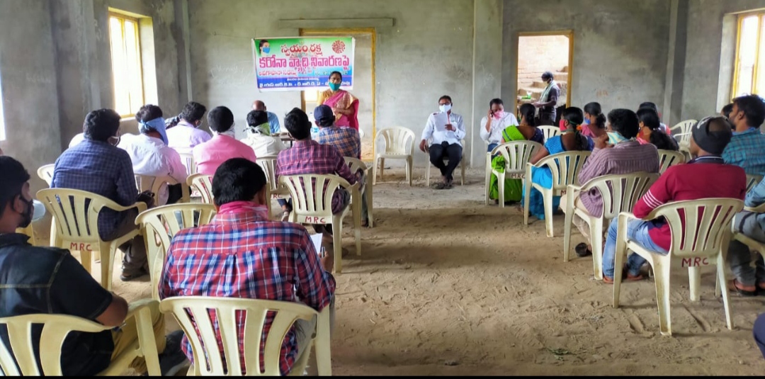 awareness rally on covid-19 at pullalachervu in Prakasam district