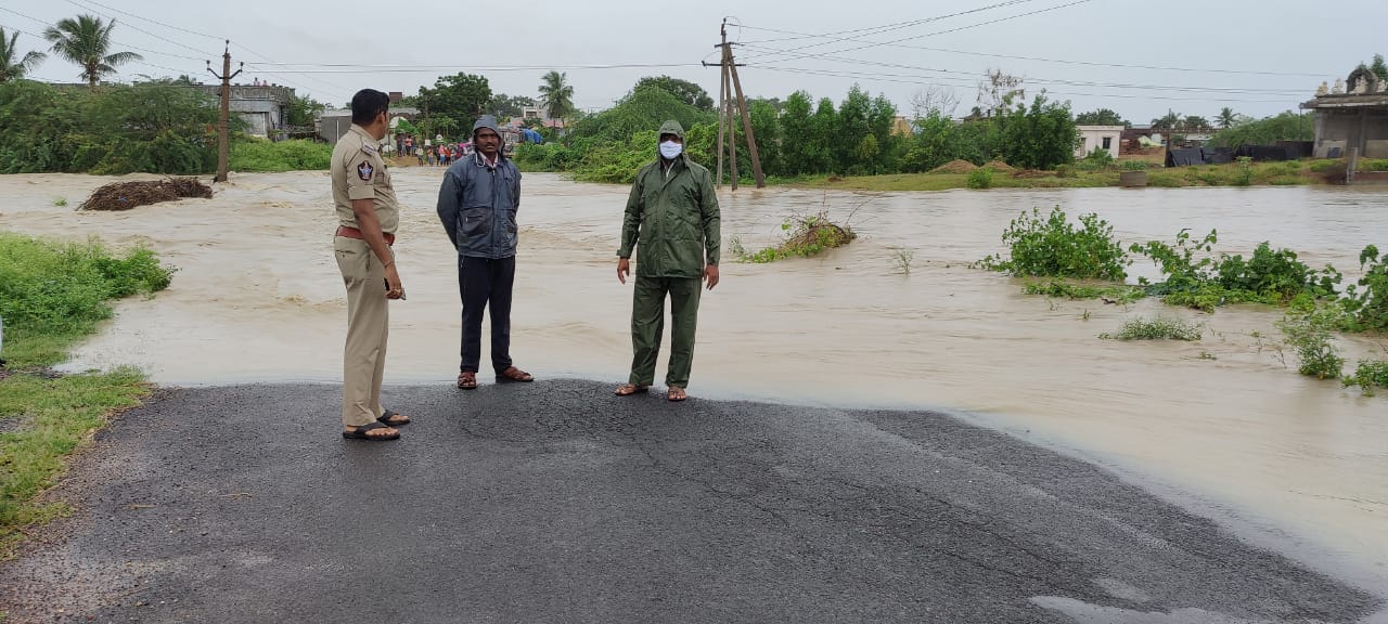 Waterlogged roads