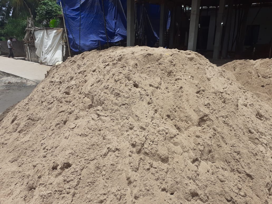 waste sand came in kothapeta after booking 5 units lorry load in east godavari district