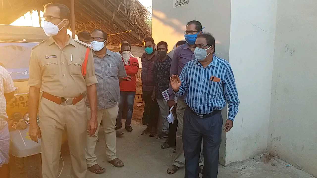 Officers' raids on slaughterhouses at narsannapeta