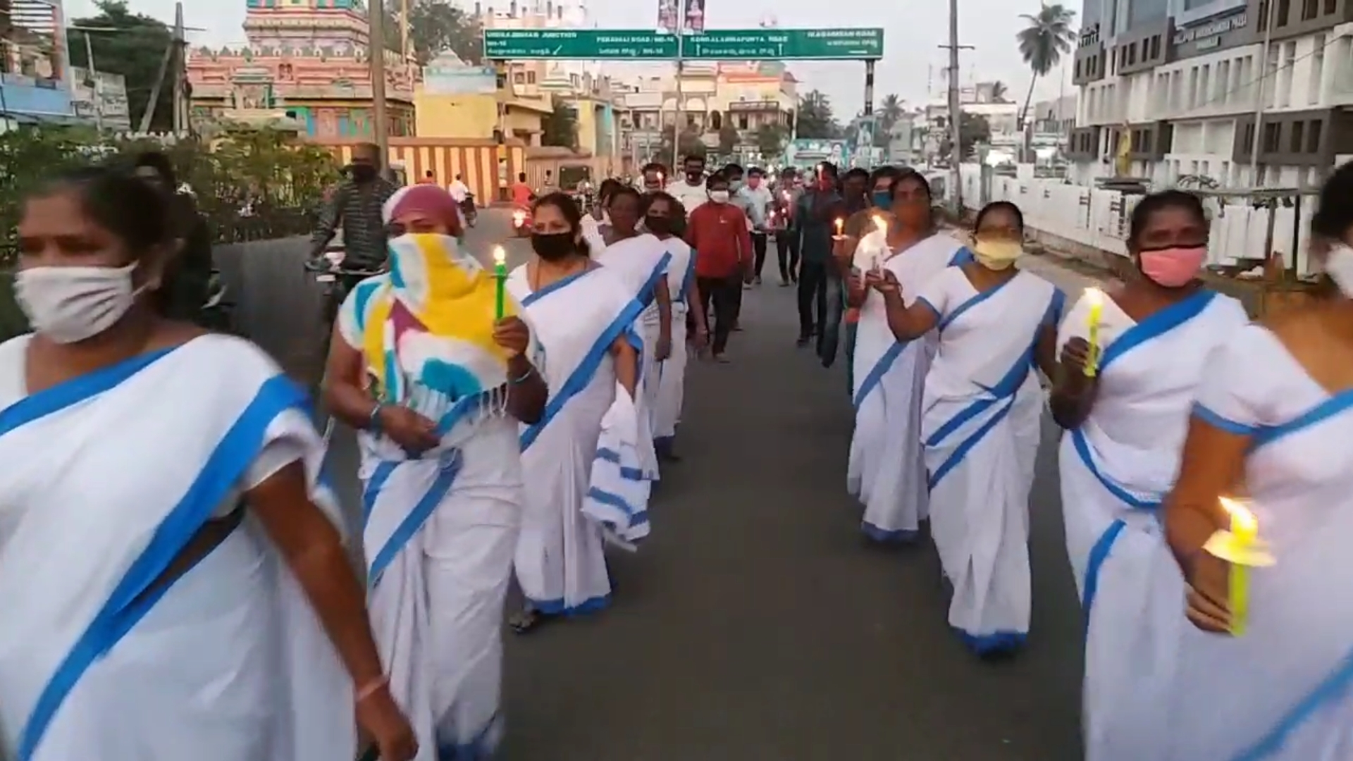 candle rally for awareness on coronavirus