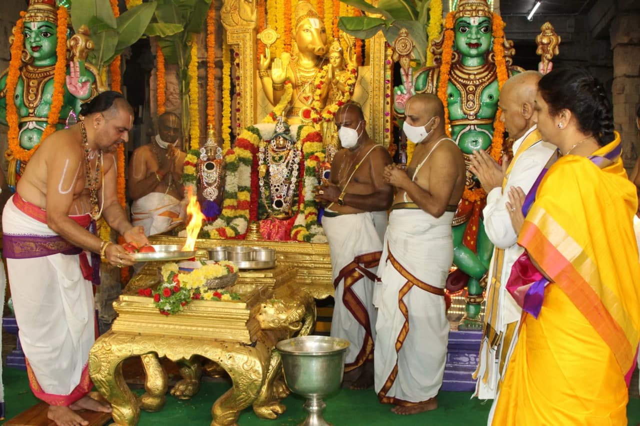 Vishnu Sala Grama Puja for Sri Maliyappaswamy