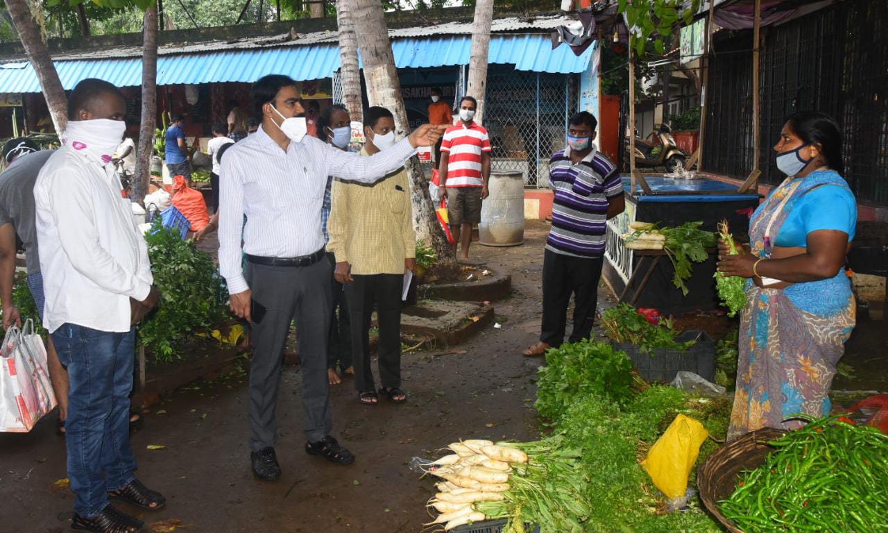 jc visited mvp raithbazar at vishaka