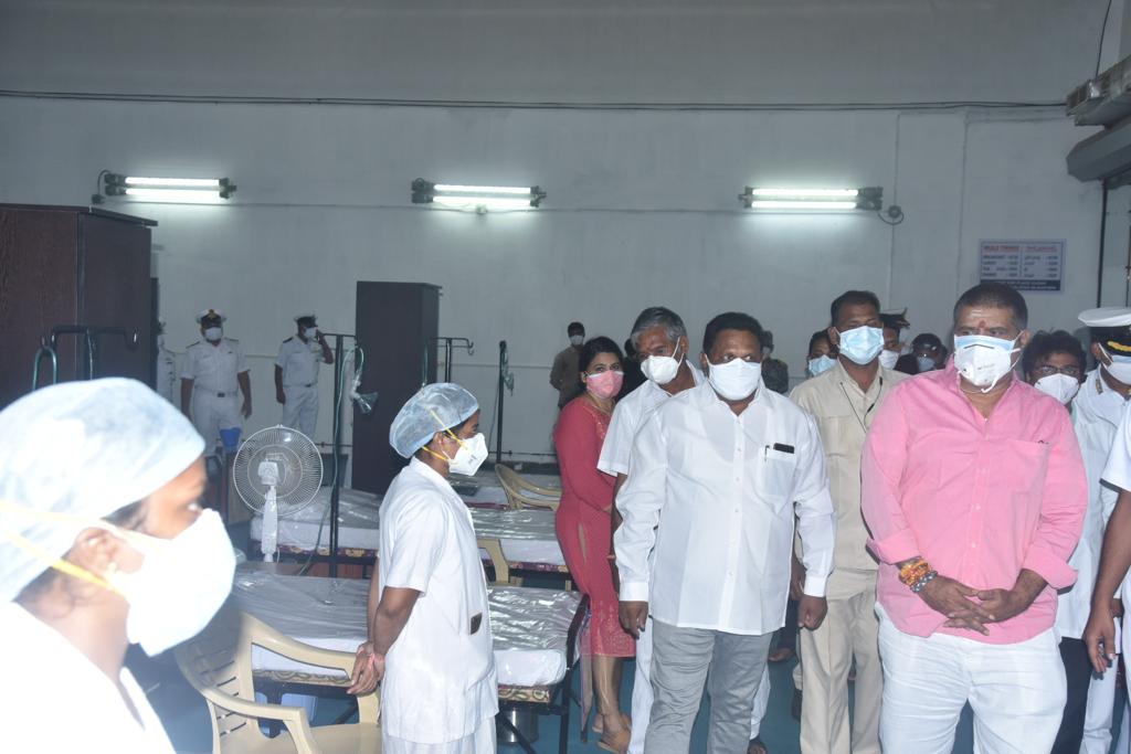 60-bed Covid Care Centre set up at INS Kalinga, Bheemunipatnam