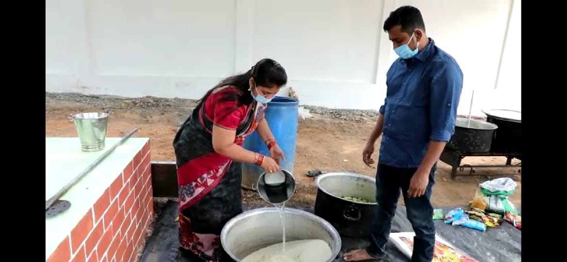 Andhra Pradesh Deputy Chief Minister and her husband