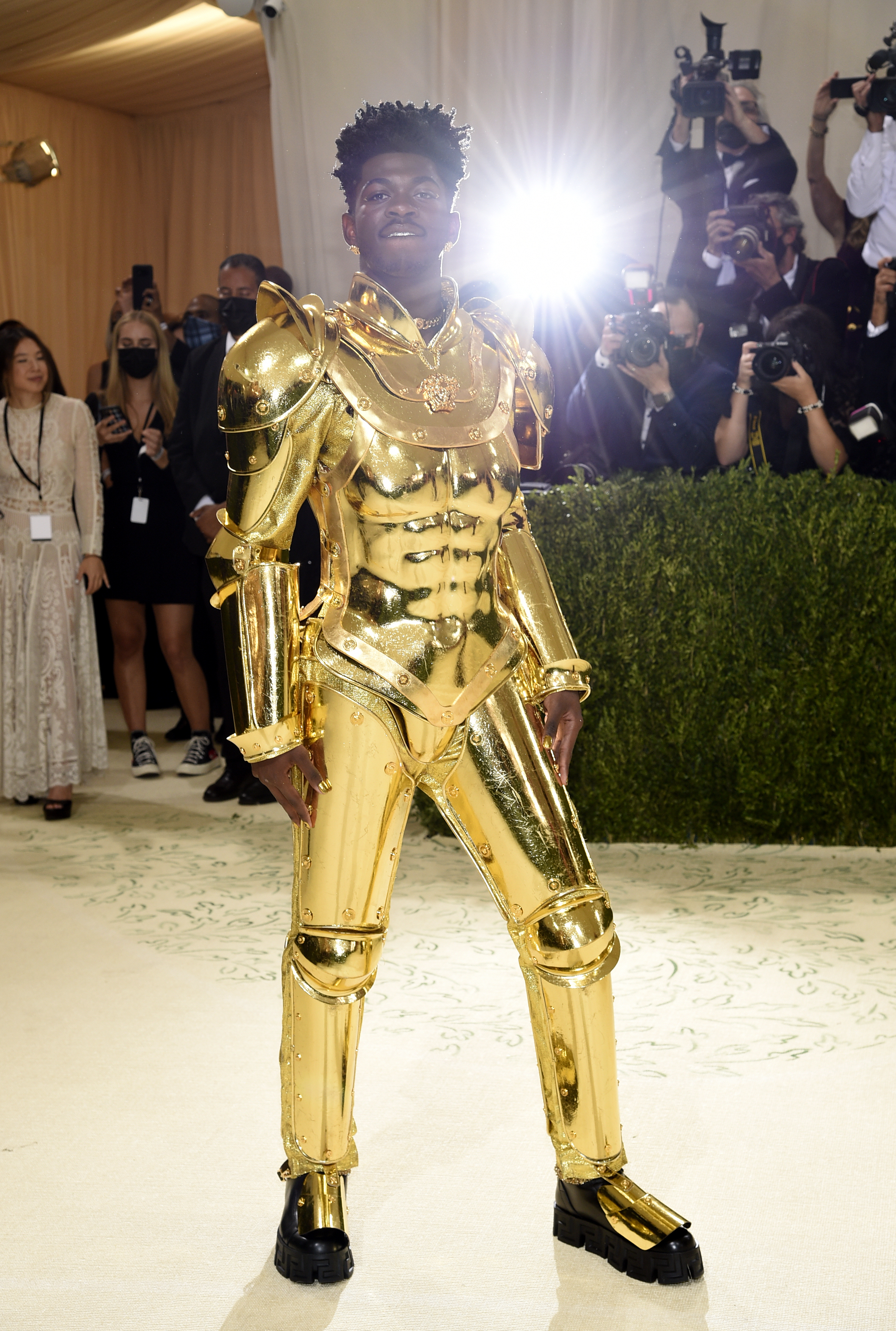 Lil Nas X attends The Metropolitan Museum of Art's Costume Institute benefit gala celebrating the opening of the "In America: A Lexicon of Fashion" exhibition on Monday, Sept. 13, 2021, in New York.